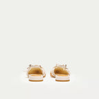 HUHUA Nora leather pumps back view Apricot