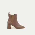 HUHUA Siena women's leather pumps side view Mocha